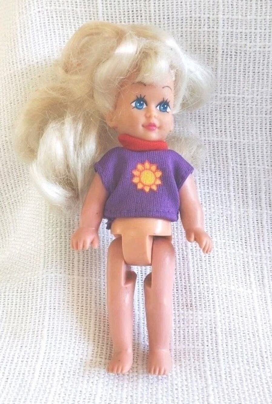 KID KORE Doll 5" Blonde with Shirt VTG 1998